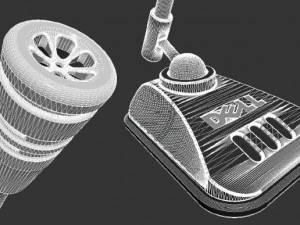 Mike-Mikrofon 3D Modell