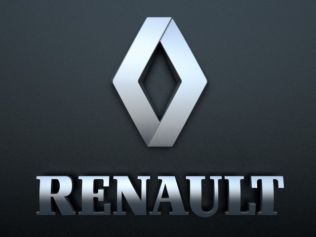 renault logo Modello 3D .c4d .max .obj .3ds .fbx .stl .blend 