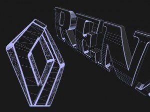 renault logo Modello 3D