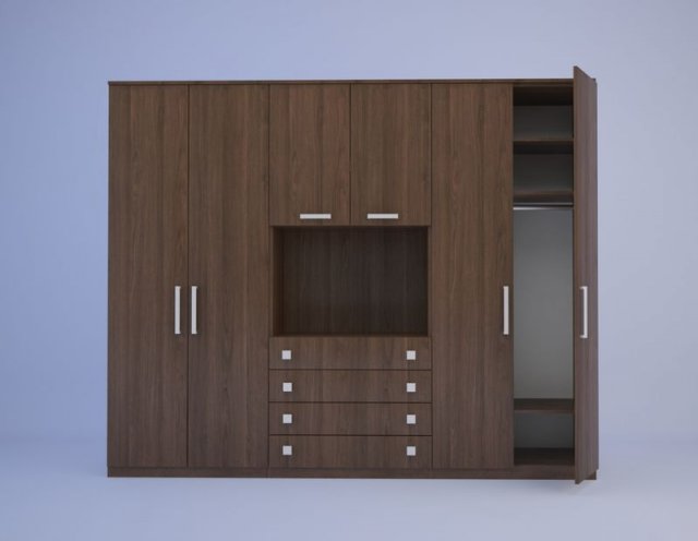 furniture  wardrobe 3D Model .c4d .max .obj .3ds .fbx .stl .blend 