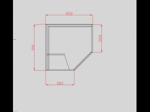 furniture  wardrobe 45 deg Modelo 3D