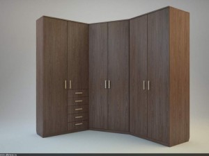 furniture  wardrobe 3 Model 3D