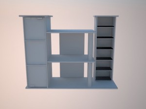 tv cabinet Modello 3D
