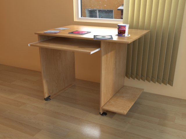 desk 3D 模型 .c4d .max .obj .3ds .fbx .stl .blend 