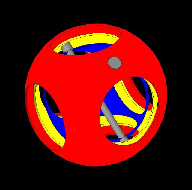 gyroscope 3D Print Model .c4d .max .obj .3ds .fbx .lwo .lw .lws