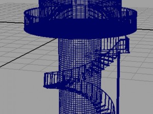 circular watchtower Modelo 3D
