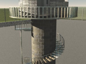 circular watchtower Modelo 3D