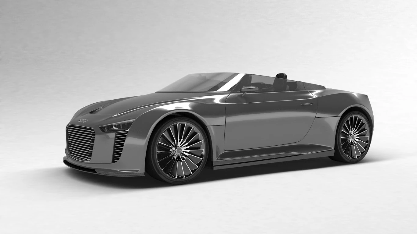 audi e tron spyder 2011 3D Model .c4d .max .obj .3ds .fbx .stl .blend 