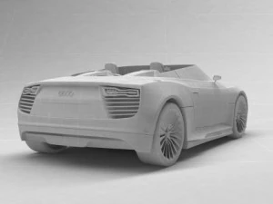 audi e tron spyder 2011 3D Model