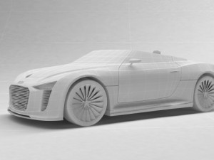 audi e tron spyder 2011 3Dモデル