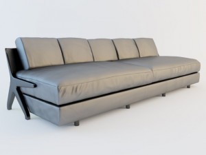 furniture factory ceccotti sofa dc 290 Model 3D