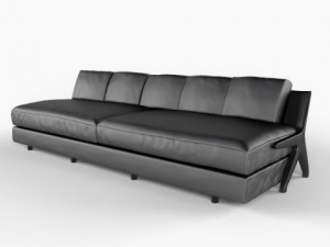 furniture factory ceccotti sofa dc 290 Modello 3D