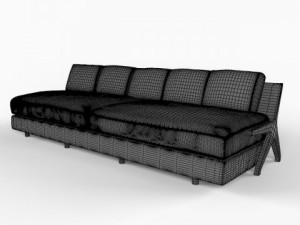 furniture factory ceccotti sofa dc 290 Modello 3D