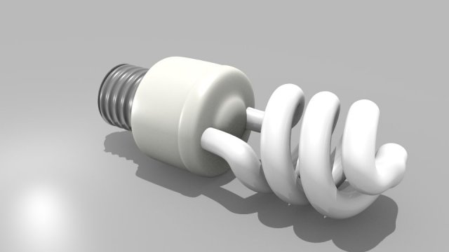 fluorescent 3D Model .c4d .max .obj .3ds .fbx .stl .blend 