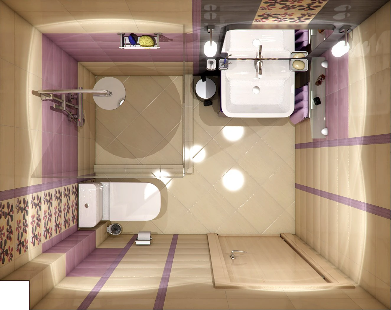 bathroom 3D Model .c4d .max .obj .3ds .fbx .stl .blend 