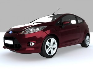 ford fiesta 2008 3D 모델