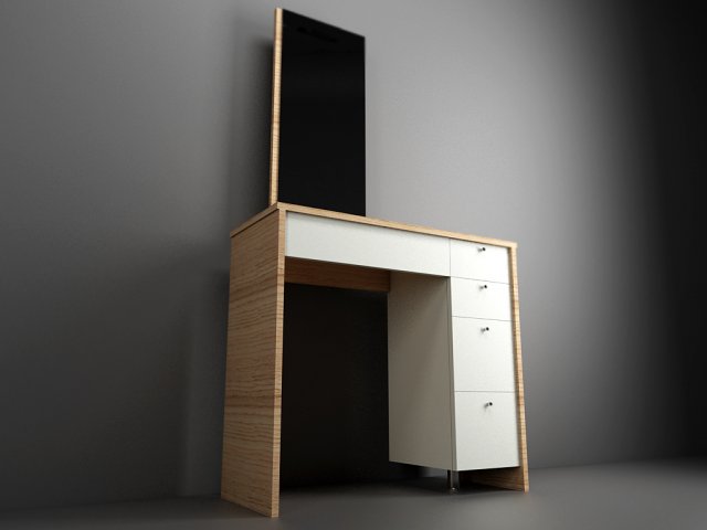 bedroom furniture Model 3D .c4d .max .obj .3ds .fbx .stl .blend 