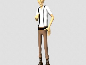 stranger rigged Modello 3D