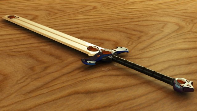 sword 3D Модель .c4d .max .obj .3ds .fbx .stl .blend 