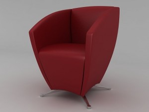 leather armchair Modelo 3D