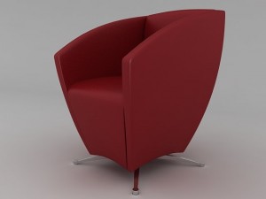 leather armchair Modèle 3D