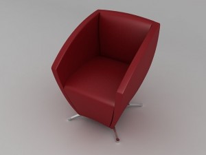 leather armchair Modèle 3D