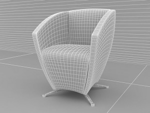 leather armchair Modèle 3D