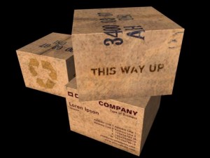 crate  carton 3D Модель