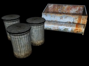 dustbin garbage box Modèle 3D