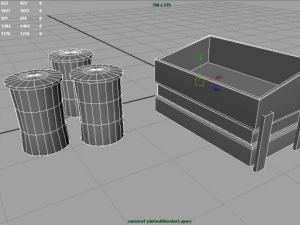 dustbin garbage box 3D Model