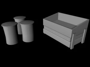 dustbin garbage box 3D Model