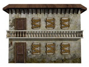 old motelold building Model 3D