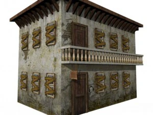 old motelold building 3D Model