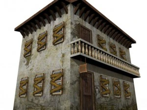 old motelold building 3D Model