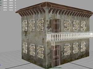 old motelold building Model 3D