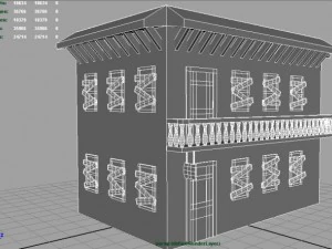 old motelold building 3D Model
