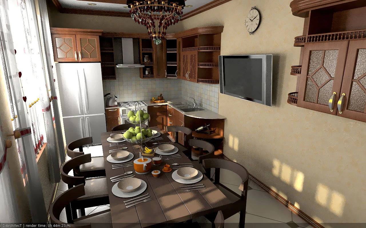 kitchen 3D Model .c4d .max .obj .3ds .fbx .stl .blend 