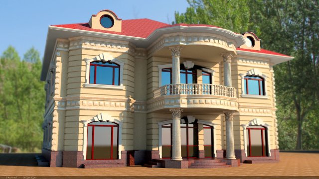 house Modelo 3D .c4d .max .obj .3ds .fbx .stl .blend 