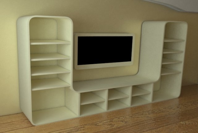 modern wall 3Dモデル .c4d .max .obj .3ds .fbx .stl .blend 