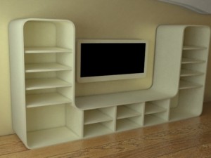 modern wall Model 3D