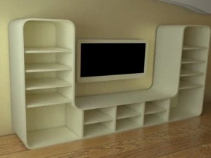 현대 벽 3D 모델