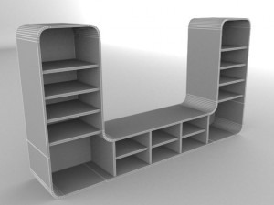 modern wall 3Dモデル