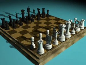 juego de ajedrez Modelo 3D