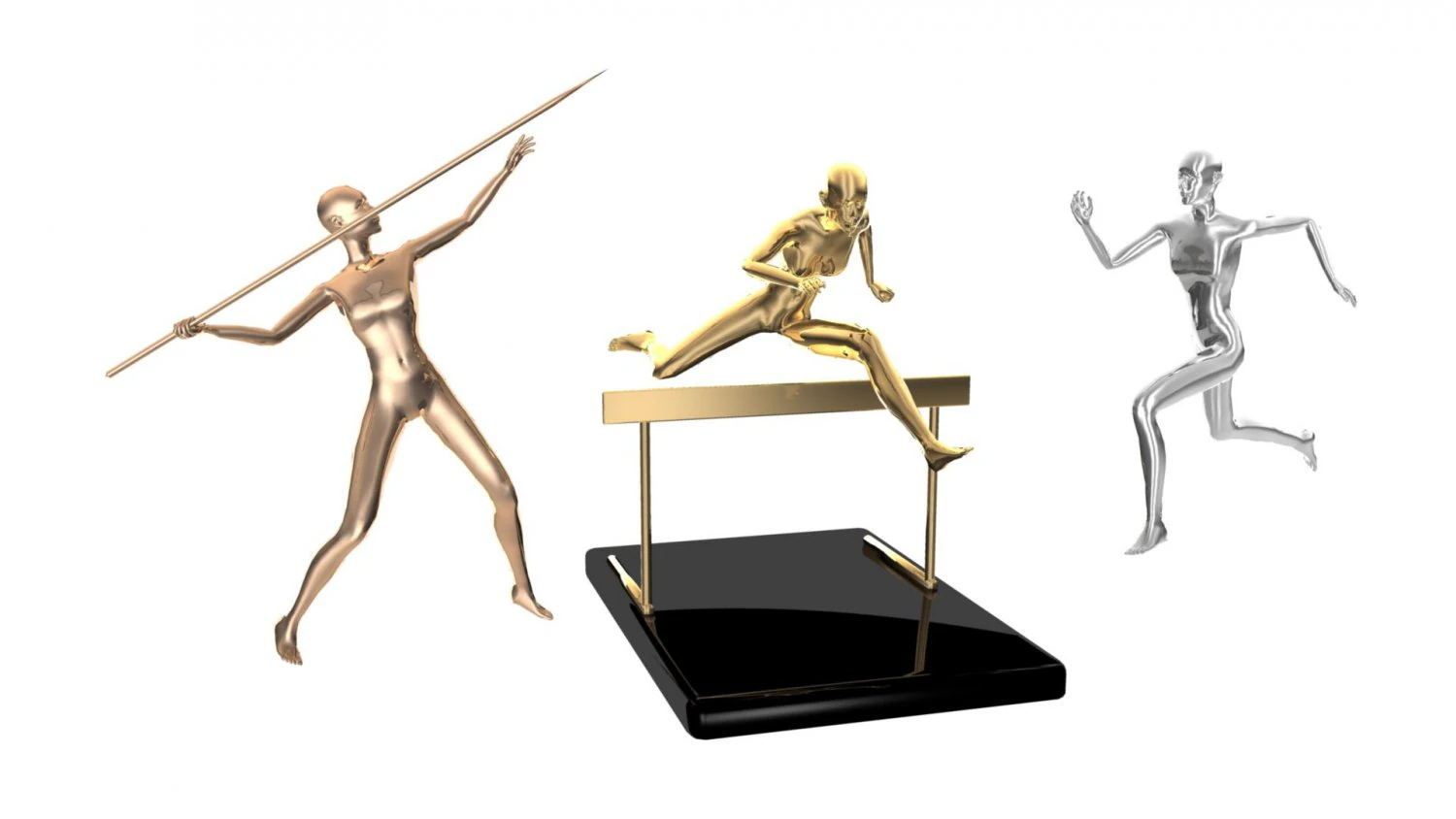 athletes 3D Model .c4d .max .obj .3ds .fbx .stl .blend 