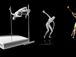 athletes 3D Model