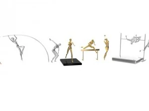 athletes 3D Model
