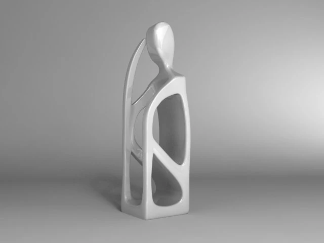 nowoczesna rzeźba Model 3D .c4d .max .obj .3ds .fbx .stl .blend 