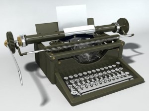 old typewriter Modello 3D