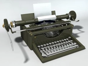 máquina de escrever antiga Modelo 3D