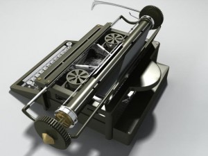 old typewriter Modèle 3D